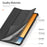 DUX DUCIS For Realme Pad 3 Case  Domo Series Tri-fold Stand PU Leather Tablet Cover - Black - 5