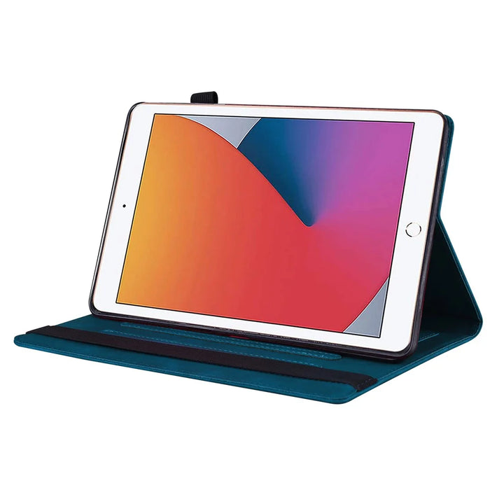 Tablet Case For iPad mini (2019) 7.9 inch  /  mini 4  / mini 3  /  Mini 2  /  Mini Card Slot PU Leather Stand Tablet Cover - Blue - 3