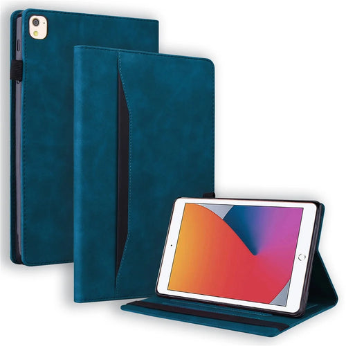 Tablet Case For iPad 10.2 (2020)  /  10.2 (2019)  /  Air 10.5 inch (2019) Card Slot PU Leather Stand Tablet Cover - Blue - 1