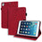 Tablet Case For iPad 10.2 (2020)  /  10.2 (2019)  /  Air 10.5 inch (2019) Imprinting Calf Leather Flower Pattern Stand Cover Shell with Pen Holder Strap - Red - 1