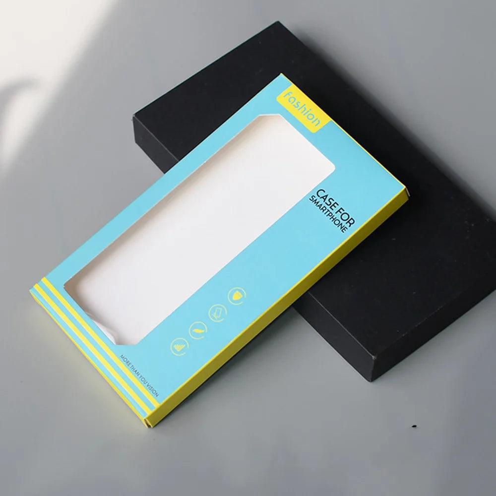 K2 18.2 x 10 x 1.5cm Phone Case Packaging Box Window Style Phone Cover Retail Display Box - Blue / Yellow - 2