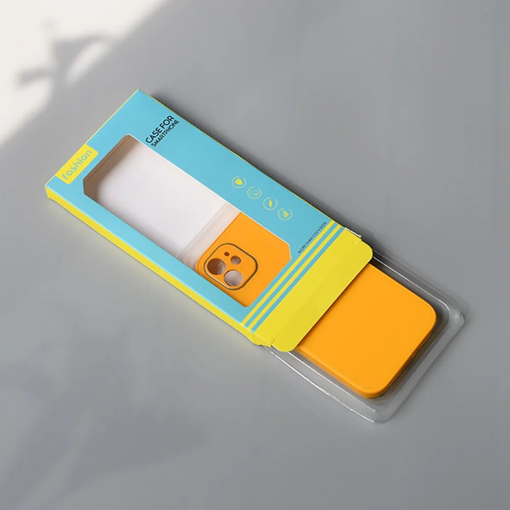 K2 18.2 x 10 x 1.5cm Phone Case Packaging Box Window Style Phone Cover Retail Display Box - Blue / Yellow - 3