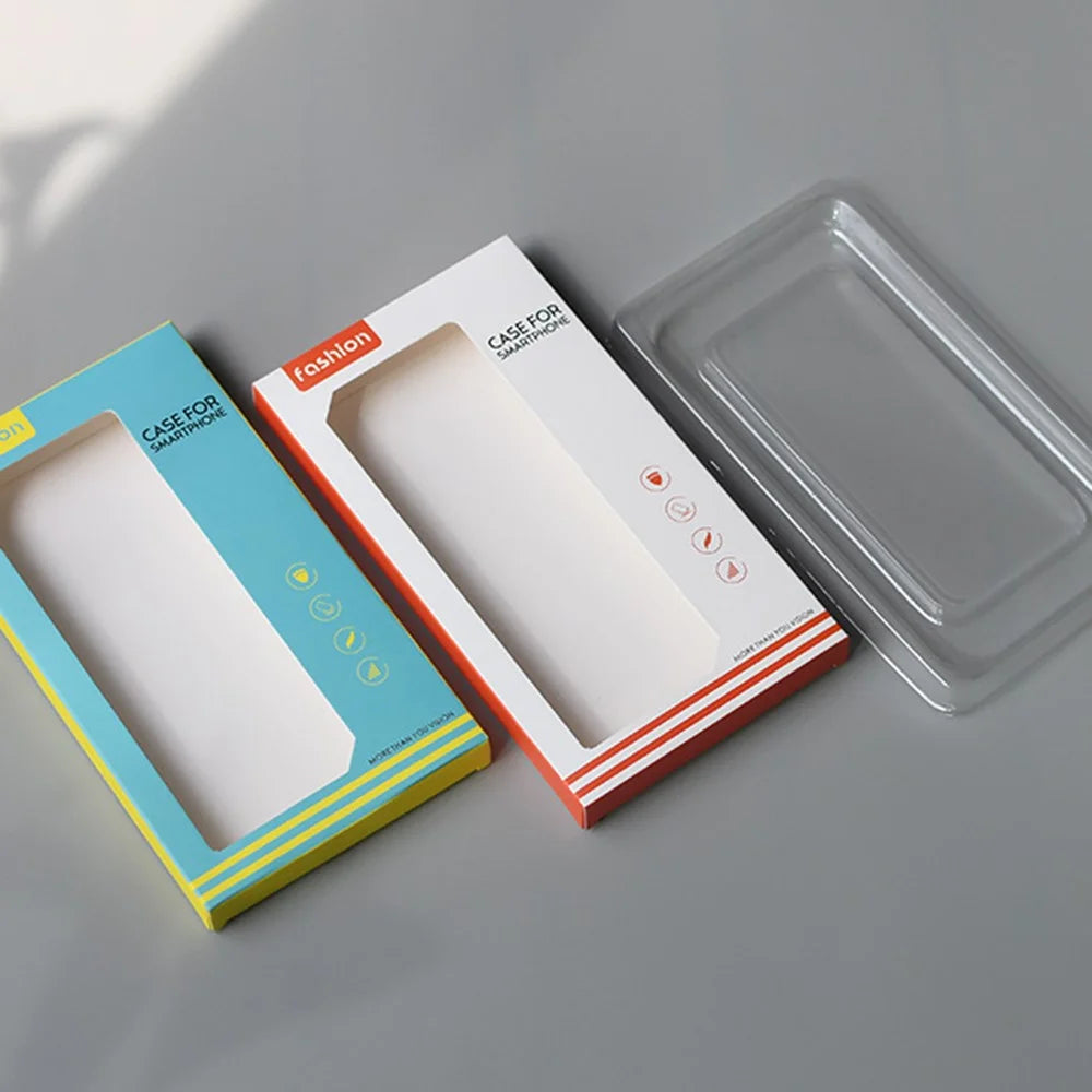 K2 18.2 x 10 x 1.5cm Phone Case Packaging Box Window Style Phone Cover Retail Display Box - Blue / Yellow - 6