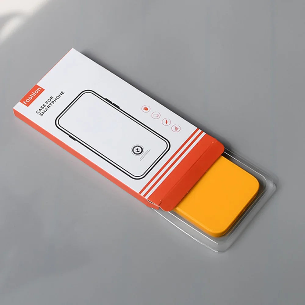 k2 18.2 x 10 x 1.5cm Phone Case Packaging Box with Blister Inner Tray Phone Cover Paper Box (without Window) - Blue  /  Yellow - 4