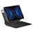 For iPad Pro 13 (2025) / (2024) Leather Case Magnetic Floating Bluetooth-compatible Keyboard with Touchpad - Black - 3