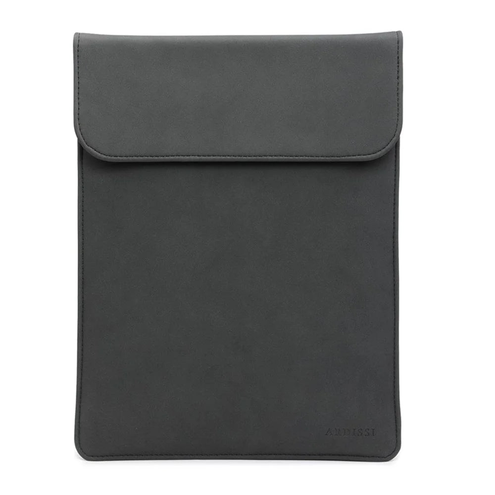 HL0130  16 inch Laptop Bag for MacBook Pro 16 inch (2026) A3429 A3428 / (2025) A3186 A3403 / (2024) A2991 / (2023) A2780 / (2021) A2485 Leather Notebook Sleeve Mouse - Black - 1