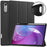 For Lenovo Idea Tab Pro Gen 2 Stand Case Shock-Absorbent Leather Tablet Cover with Pen Slot - Black - 1