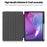 For Lenovo Idea Tab Pro Gen 2 Stand Case Shock-Absorbent Leather Tablet Cover with Pen Slot - Black - 2