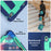 Tablet Case for iPad Air 13 (2026) / (2025) / (2024) Kickstand Anti Drop PC + Silicone Cover - Navy Blue+Mint Green - 7