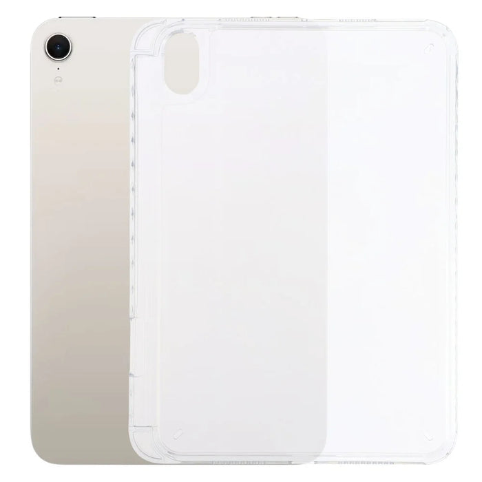 Tablet Case for iPad mini (2024)  /  (2021) Clear Crystal Cover with Pencil Slot Shockproof TPC + PC Shell - Transparent - 1