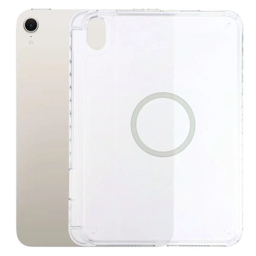 Tablet Case for iPad mini (2024)  /  (2021) Transparent Magnetic Cover with Pencil Slot Shockproof TPC + PC Shell - Transparent - 1