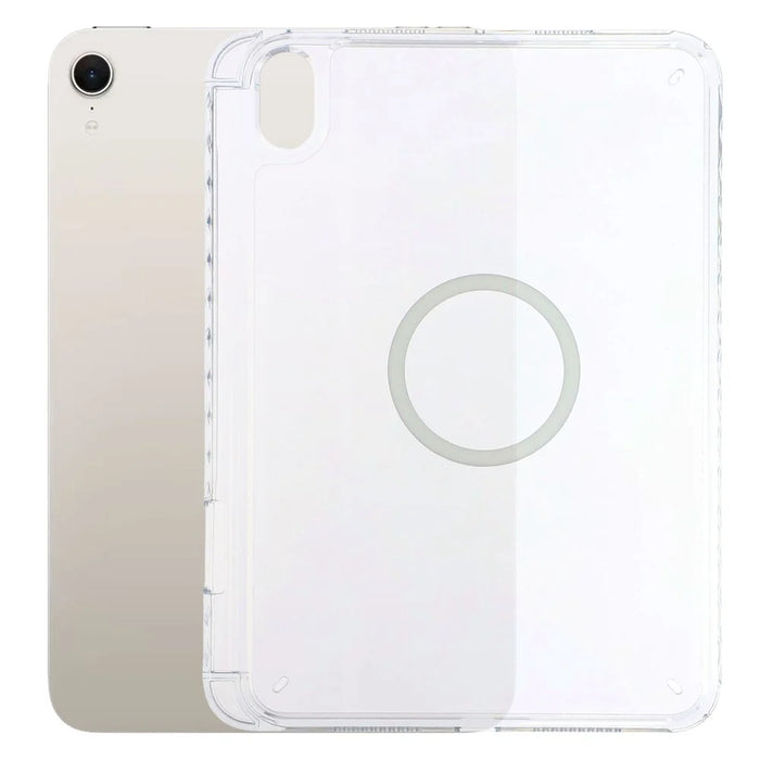 Tablet Case for iPad mini (2024)  /  (2021) Transparent Magnetic Cover with Pencil Slot Shockproof TPC + PC Shell - Transparent - 1