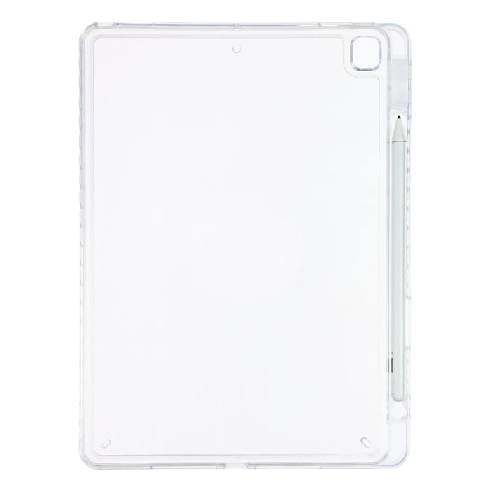 Tablet Case for iPad 10.2 (2021)  /  (2020)  /  (2019) Clear Crystal Cover with Pencil Slot Shockproof TPC + PC Shell - Transparent - 3