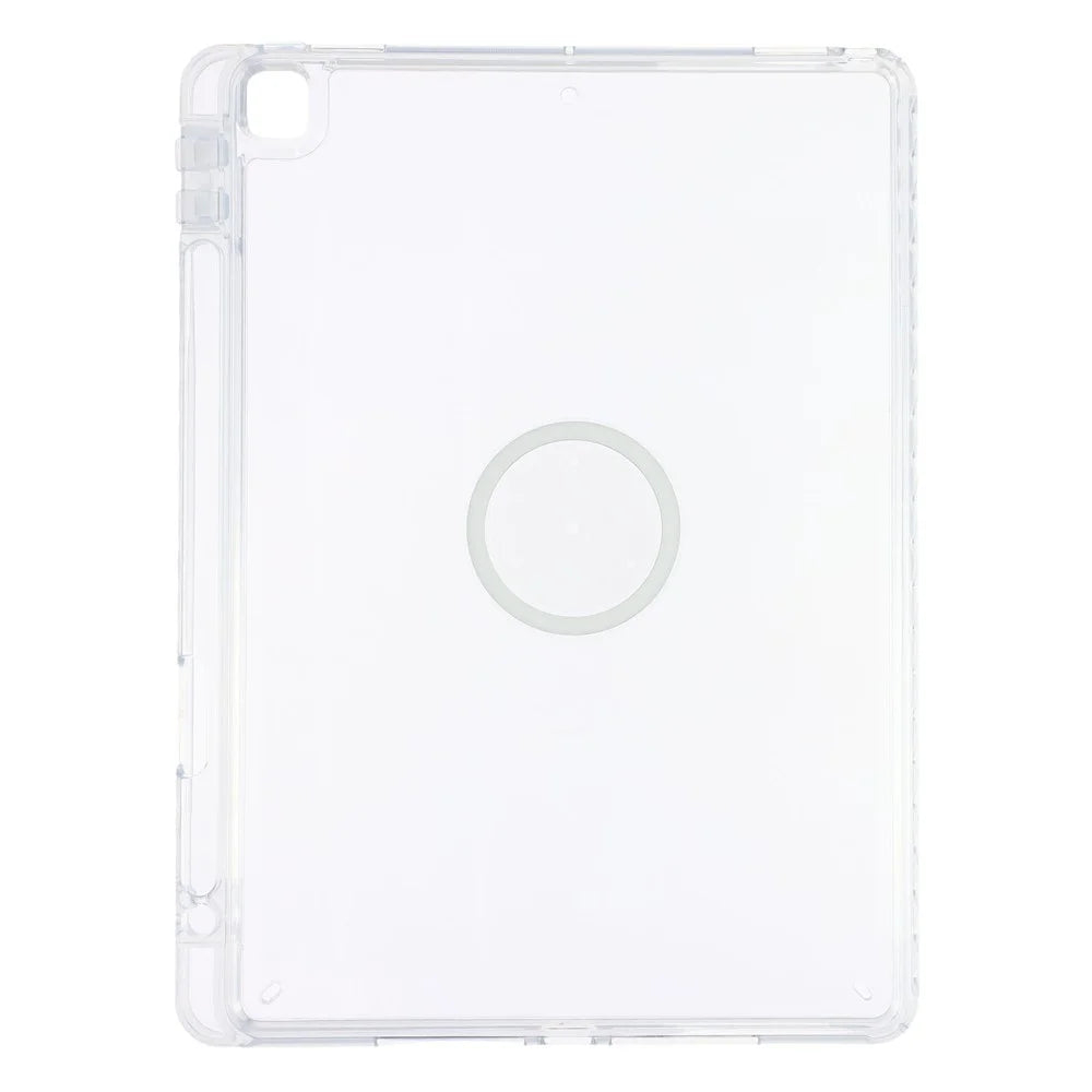 Tablet Case for iPad 10.2 (2021)  /  (2020)  /  (2019) Transparent Magnetic Cover with Pencil Slot Shockproof TPC + PC Shell - Transparent - 2