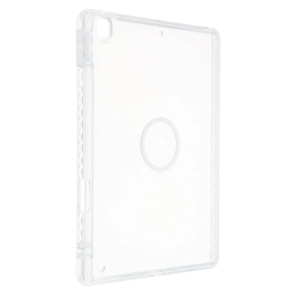 Tablet Case for iPad 10.2 (2021)  /  (2020)  /  (2019) Transparent Magnetic Cover with Pencil Slot Shockproof TPC + PC Shell - Transparent - 4