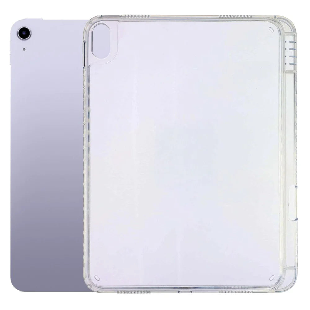 Tablet Case for iPad Air 11 (2026)  / (2025)  / (2024)  / Air (2022)  / (2020) Clear Crystal Cover with Pencil Slot Shockproof TPC + PC Shell - Transparent - 1