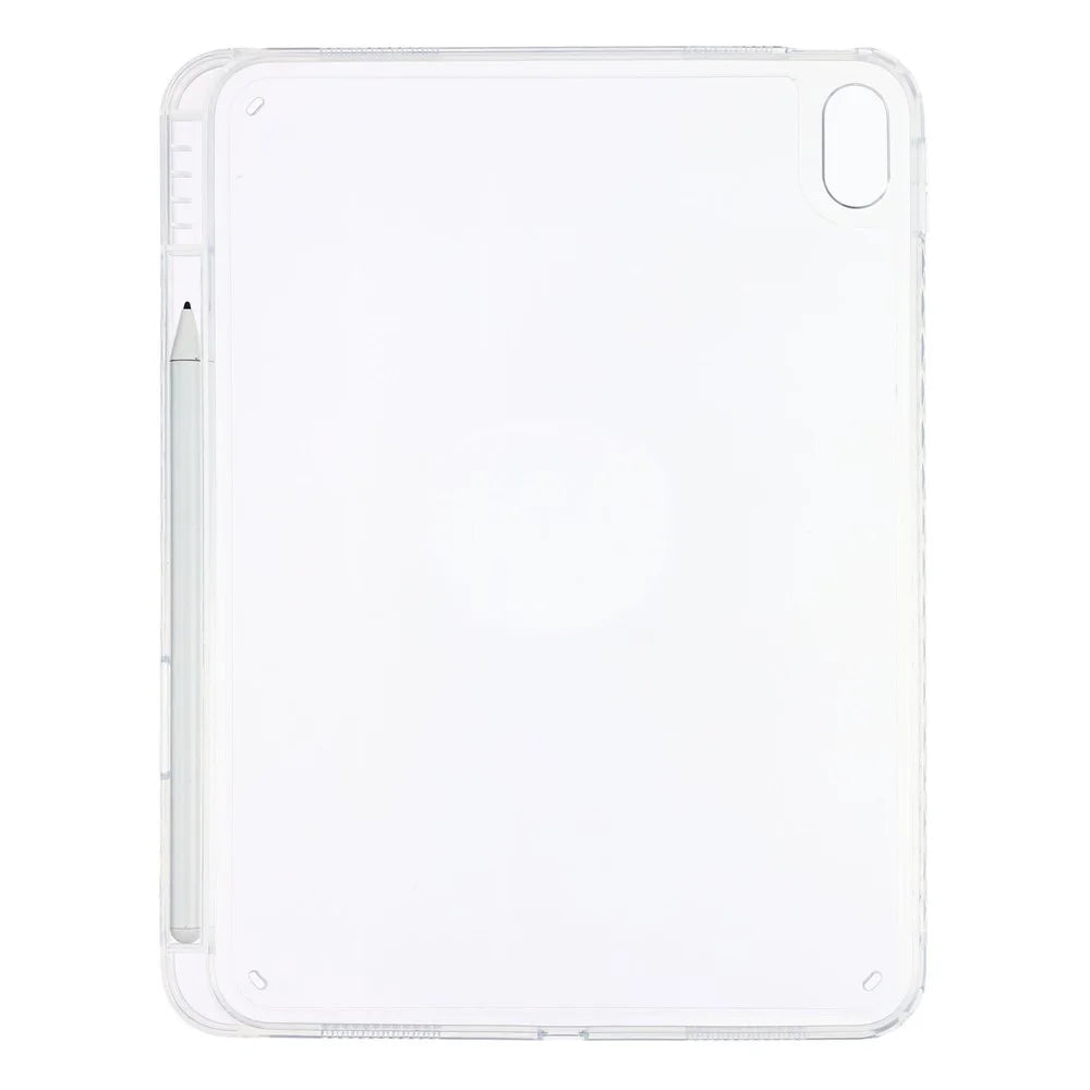 Tablet Case for iPad Air 11 (2026)  / (2025)  / (2024)  / Air (2022)  / (2020) Clear Crystal Cover with Pencil Slot Shockproof TPC + PC Shell - Transparent - 3