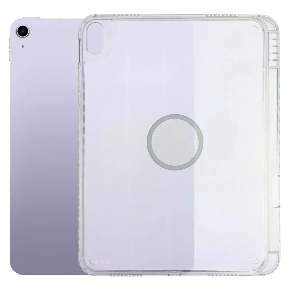 Tablet Case for iPad Air 11 (2026) / (2025) / (2024) / Air (2022) / (2020) Transparent Magnetic Cover with Pencil Slot Shockproof TPC + PC Shell - Transparent - 1