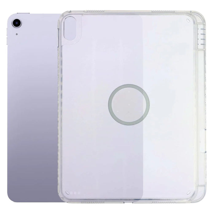 Tablet Case for iPad Air 11 (2026) / (2025) / (2024) / Air (2022) / (2020) Transparent Magnetic Cover with Pencil Slot Shockproof TPC + PC Shell - Transparent - 1