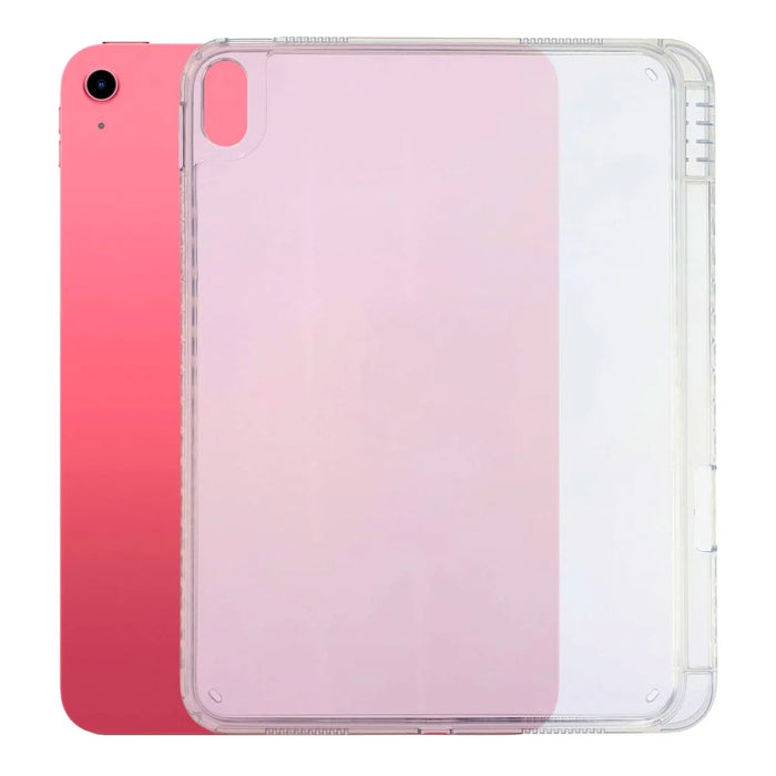 Tablet Case for iPad (2025)  /  10.9 (2022) Clear Crystal Cover with Pencil Slot Shockproof TPC + PC Shell - Transparent - 1
