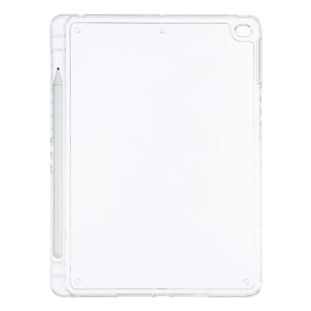 Tablet Case for iPad 9.7-inch (2018)  /  (2017)  / Pro 9.7 inch (2016)  /  Air 2 Clear Crystal Cover with Pencil Slot Shockproof TPC + PC Shell - Transparent - 3