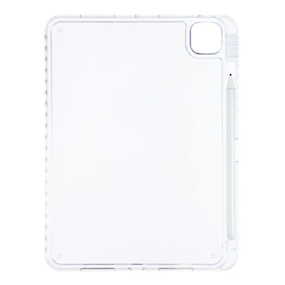 Tablet Case for iPad Pro 11 (2025)  /  (2024) Clear Crystal Cover with Pencil Slot Shockproof TPC + PC Shell - Transparent - 2