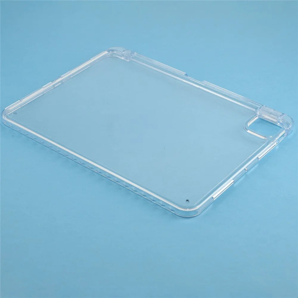 Tablet Case for iPad Pro 11 (2025)  /  (2024) Clear Crystal Cover with Pencil Slot Shockproof TPC + PC Shell - Transparent - 6