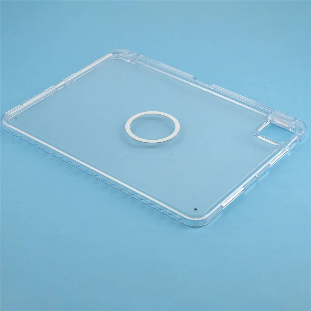 Tablet Case for iPad Pro 11 (2025)  /  (2024) Transparent Magnetic Cover with Pencil Slot Shockproof TPC + PC Shell - Transparent - 6