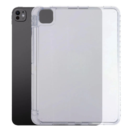 Tablet Case for iPad Pro 13 (2025)  /  (2024) Clear Crystal Cover with Pencil Slot Shockproof TPC + PC Shell - Transparent - 1
