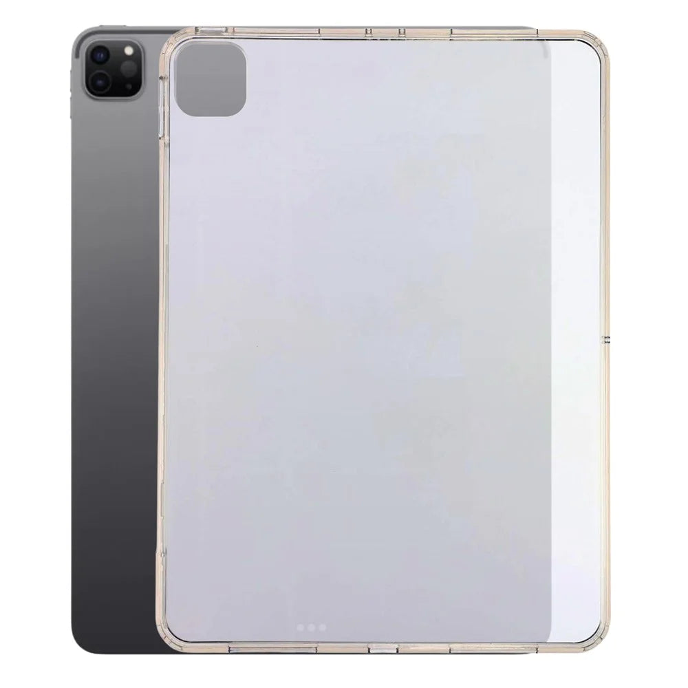Tablet Case for iPad Pro 11 (2022)  /  (2021)  /  (2020)  /  Pro 11-inch (2018) Matte Transparent Back Panel TPU + PC Cover - Transparent - 1