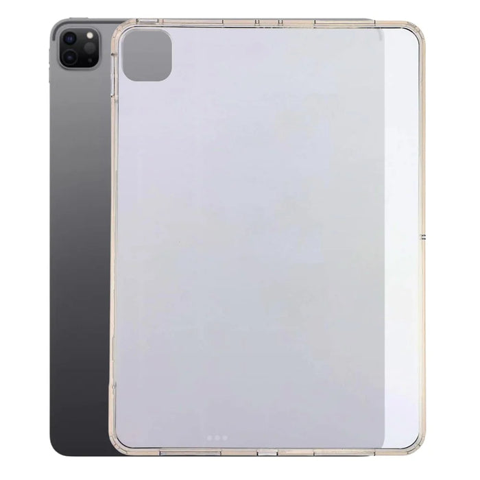 Tablet Case for iPad Pro 11 (2022)  /  (2021)  /  (2020)  /  Pro 11-inch (2018) Matte Transparent Back Panel TPU + PC Cover - Transparent - 1