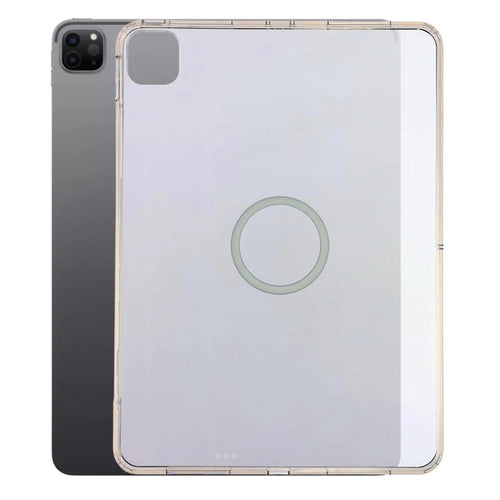 Tablet Case for iPad Pro 11 (2022)  /  (2021)  /  (2020)  /  Pro 11-inch (2018) Matte Transparent Magnetic Back Panel TPU + PC Cover - Transparent - 1