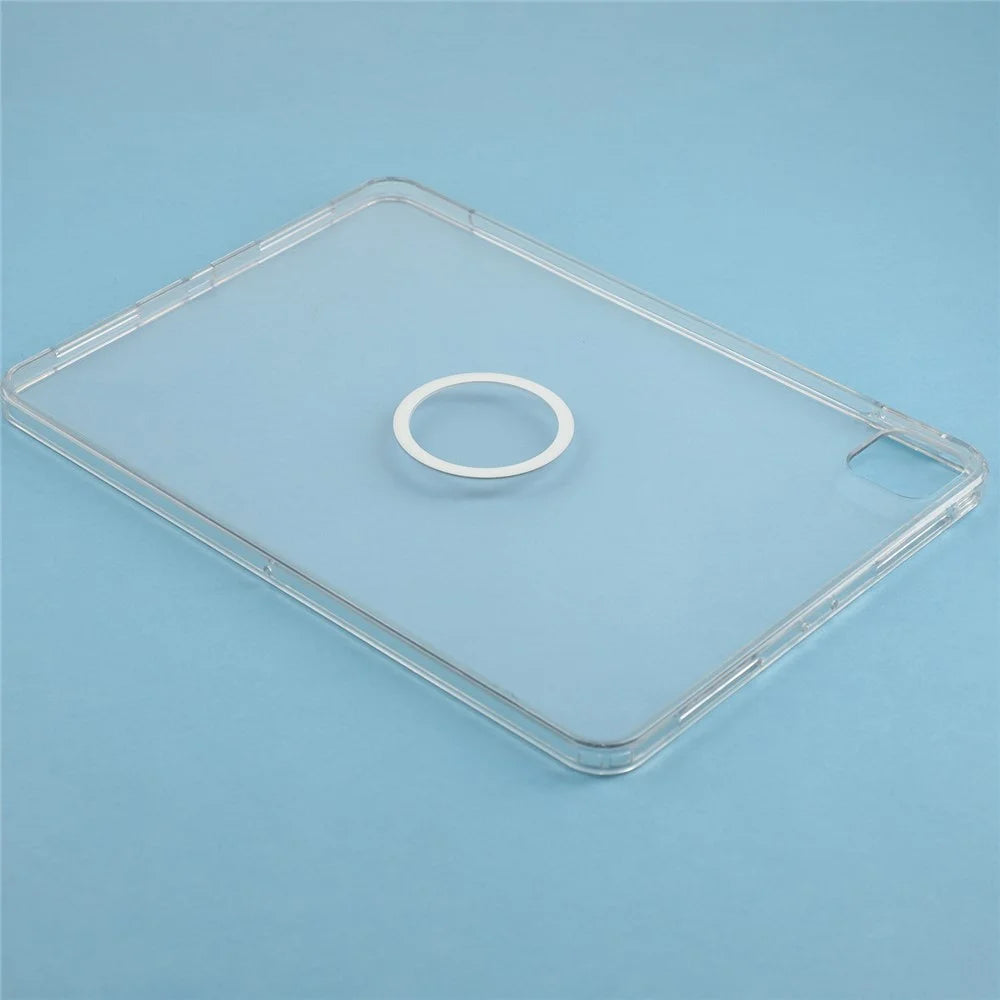 Tablet Case for iPad Pro 11 (2022)  /  (2021)  /  (2020)  /  Pro 11-inch (2018) Matte Transparent Magnetic Back Panel TPU + PC Cover - Transparent - 5