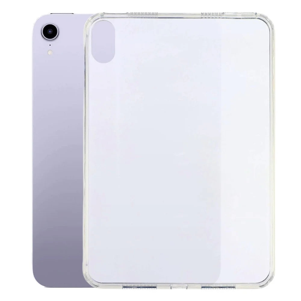 Tablet Case for iPad mini (2024)  /  (2021) Matte Transparent Back Panel TPU + PC Cover - Transparent - 1