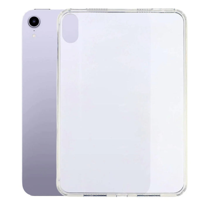 Tablet Case for iPad mini (2024)  /  (2021) Matte Transparent Back Panel TPU + PC Cover - Transparent - 1