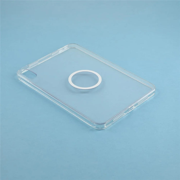 Tablet Case for iPad mini (2024)  /  (2021) Matte Transparent Magnetic Back Panel TPU + PC Cover - Transparent - 4