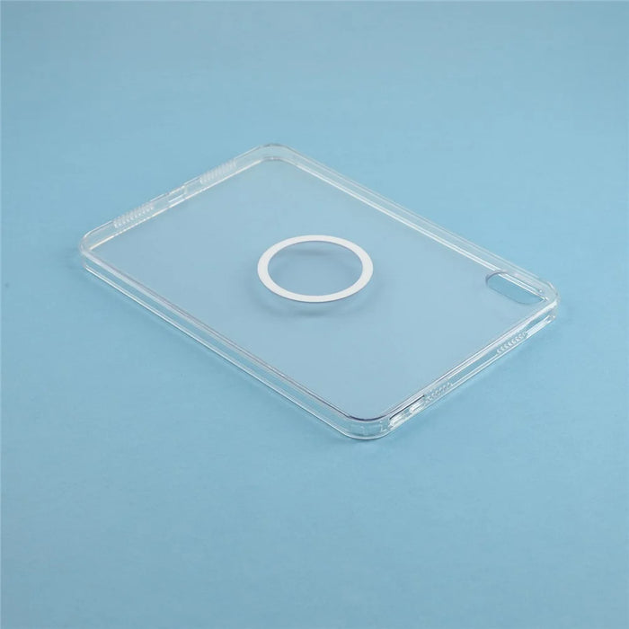 Tablet Case for iPad mini (2024)  /  (2021) Matte Transparent Magnetic Back Panel TPU + PC Cover - Transparent - 5