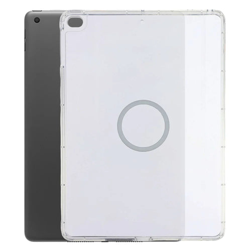 Tablet Case for iPad 10.2 (2021)  /  (2020)  /  (2019) Matte Transparent Magnetic Back Panel TPU + PC Cover - Transparent - 1