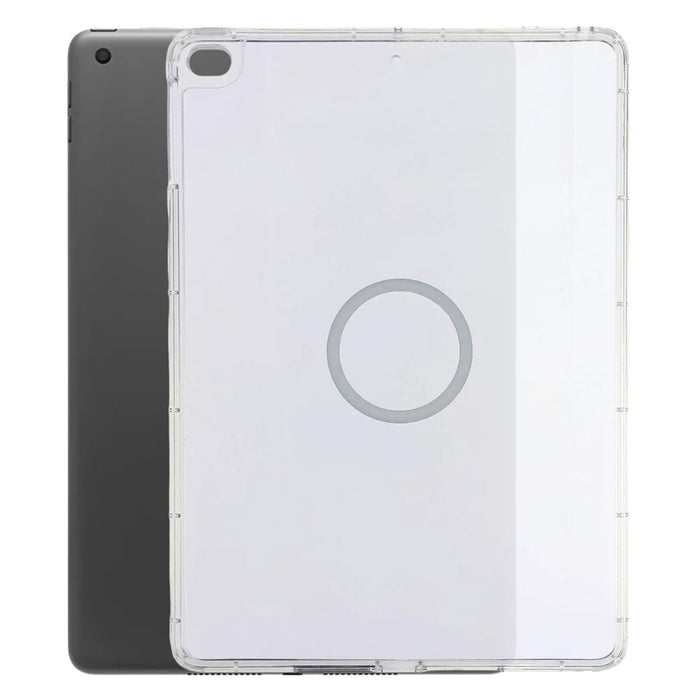 Tablet Case for iPad 10.2 (2021)  /  (2020)  /  (2019) Matte Transparent Magnetic Back Panel TPU + PC Cover - Transparent - 1