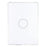 Tablet Case for iPad 10.2 (2021)  /  (2020)  /  (2019) Matte Transparent Magnetic Back Panel TPU + PC Cover - Transparent - 2