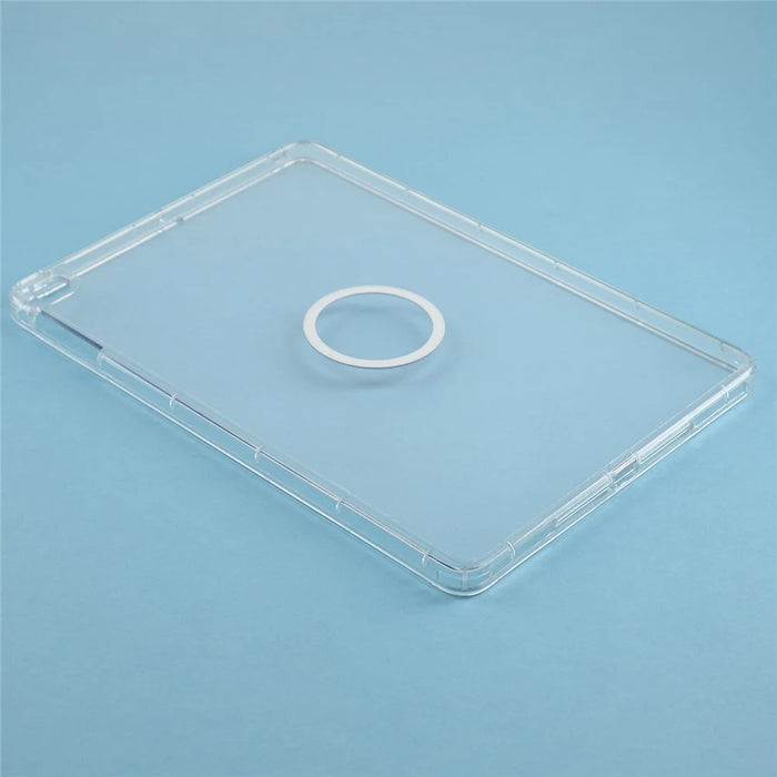 Tablet Case for iPad 10.2 (2021)  /  (2020)  /  (2019) Matte Transparent Magnetic Back Panel TPU + PC Cover - Transparent - 4
