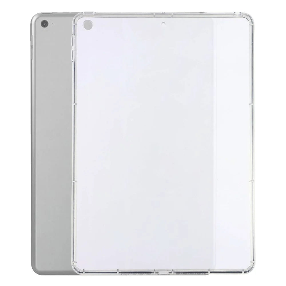 Tablet Case for iPad 9.7-inch (2018)  /  (2017)  / Pro 9.7 inch (2016)  /  Air 2 Matte Transparent Back Panel TPU + PC Cover - Transparent - 1
