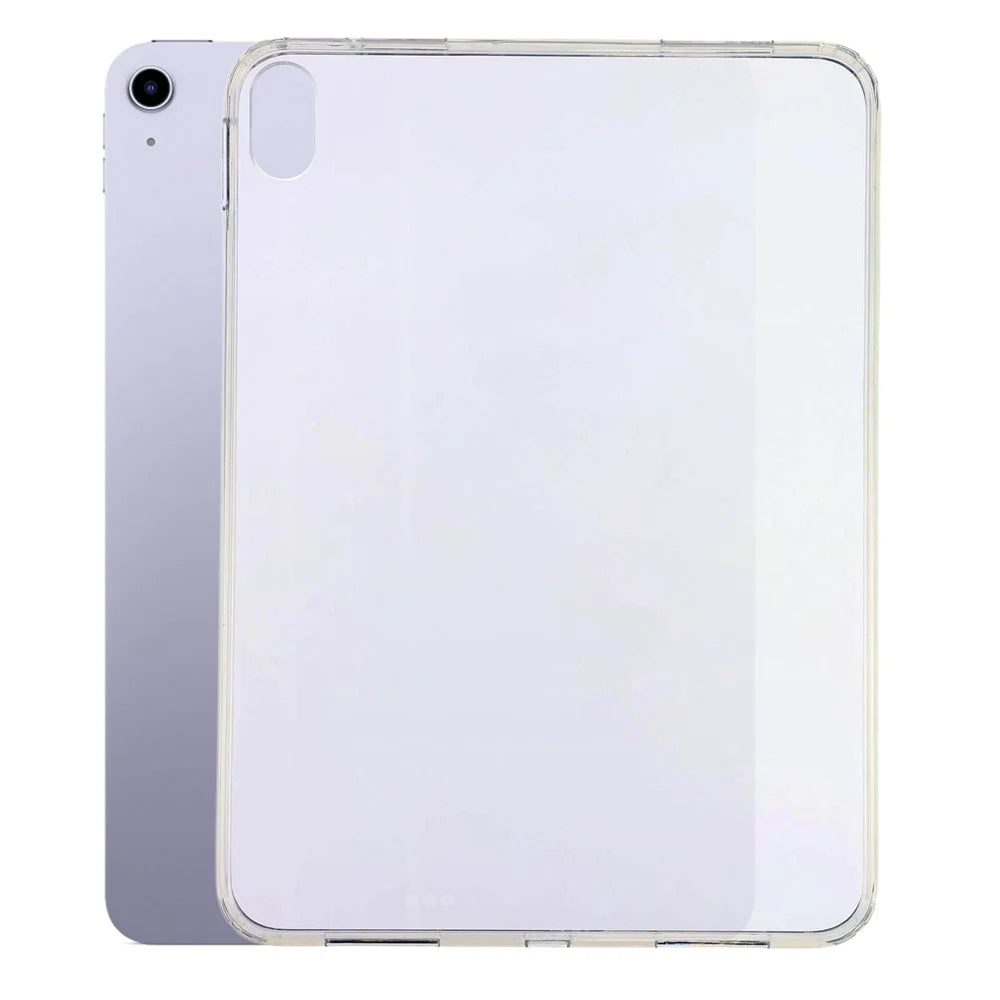 Tablet Case for iPad (2025)  /  10.9 (2022) Matte Transparent Back Panel TPU + PC Cover - Transparent - 1