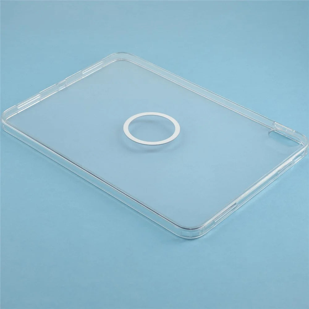 Tablet Case for iPad (2025)  /  10.9 (2022) Matte Transparent Back Panel TPU + PC Cover - Transparent - 5