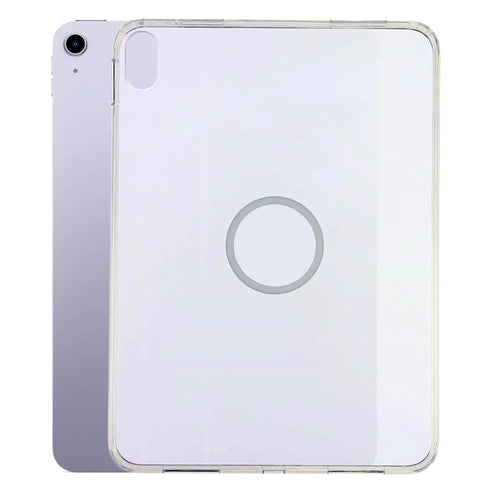 Tablet Case for iPad (2025)  /  10.9 (2022) Matte Transparent Magnetic Back Panel TPU + PC Cover - Transparent - 1