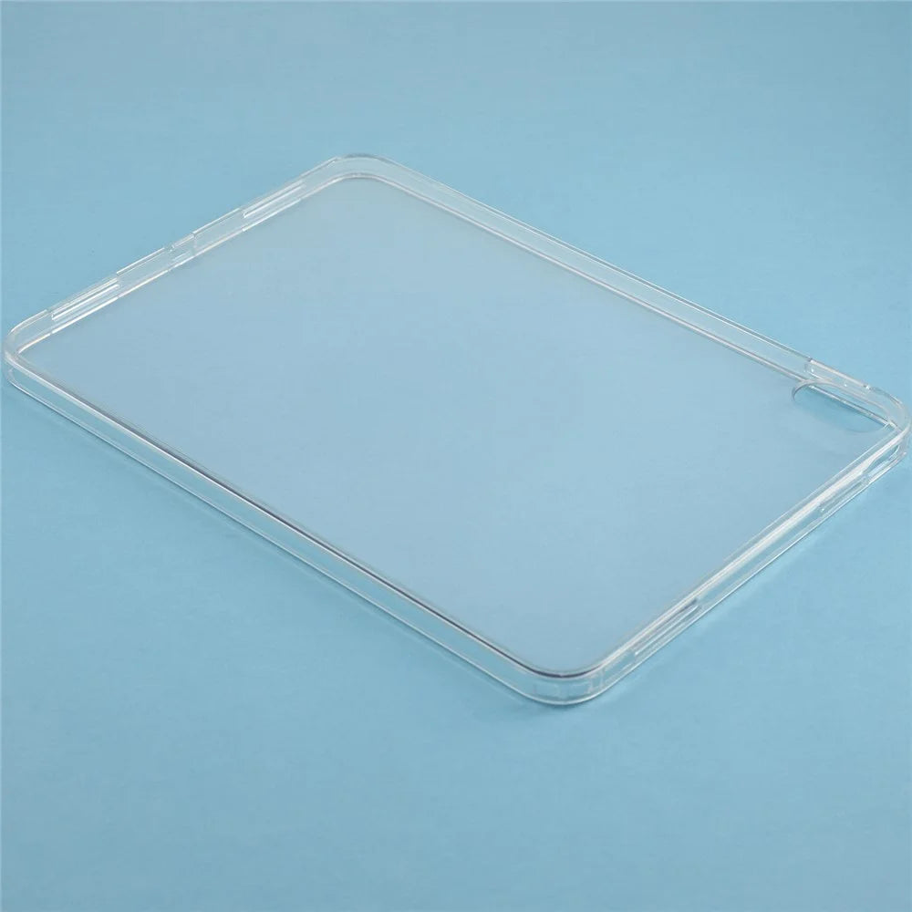 Tablet Case for iPad Air 11 (2026)  /  (2025)  /  (2024)  /  Air (2022)  /  Air (2020) Matte Transparent Back Panel TPU + PC Cover - Transparent - 5