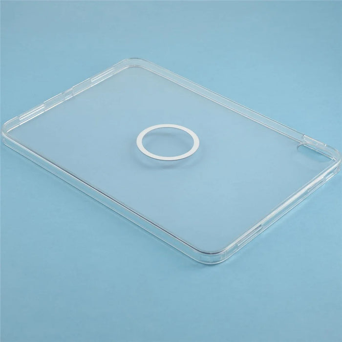 Tablet Case for iPad Air 11 (2026)  /  (2025)  /  (2024)  /  Air (2022)  /  (2020) Matte Transparent Magnetic Back Panel TPU + PC Cover - Transparent - 5
