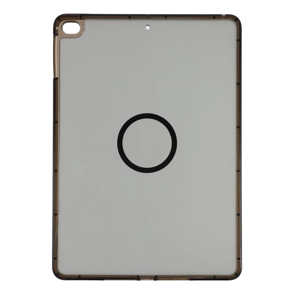 Magnetic Case for iPad 10.2 (2021) / (2020) / (2019) Skin-touch PC + TPU Anti-drop Cover - Transparent Black - 2
