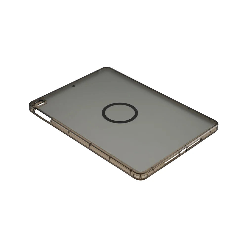Magnetic Case for iPad 10.2 (2021) / (2020) / (2019) Skin-touch PC + TPU Anti-drop Cover - Transparent Black - 4