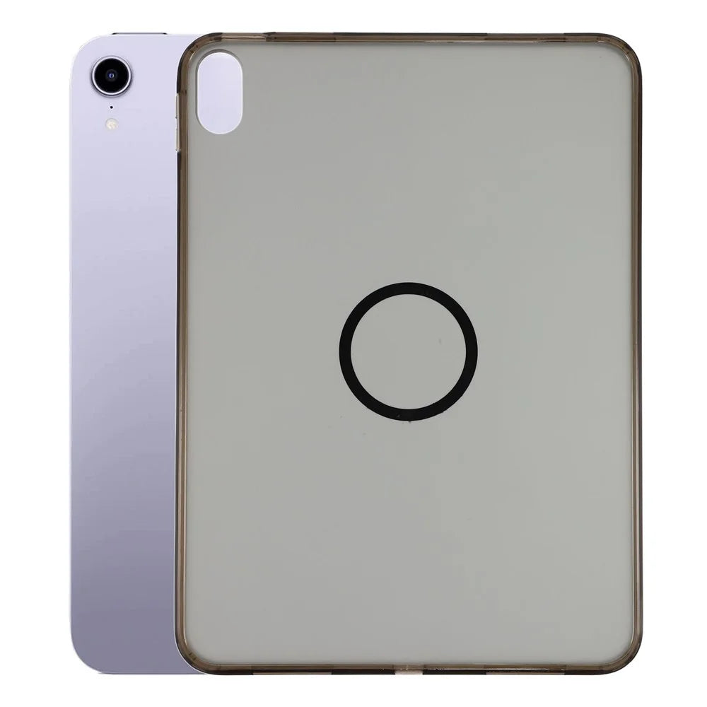 For iPad (2025) / iPad 10.9 (2022) Magnetic Case Skin-touch PC + TPU Anti-drop Cover - Transparent Black - 1